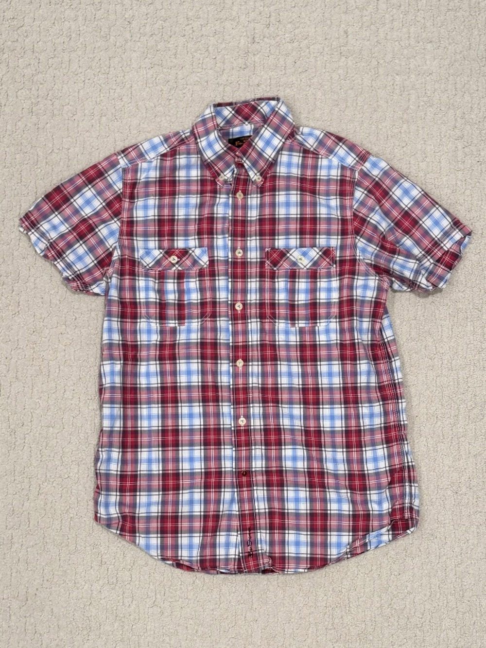 Men's Ben Sherman Short Sleeve Button-Down Shirt Size Medium